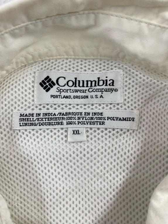 Columbia Ανδρικό Πουκάμισο Outdoor Λευκό XXL