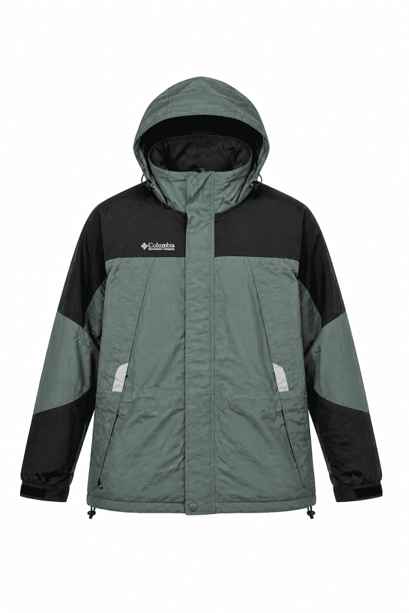 COLUMBIA ANORAK MINIMAL GREEN MEN PRE OWNED M