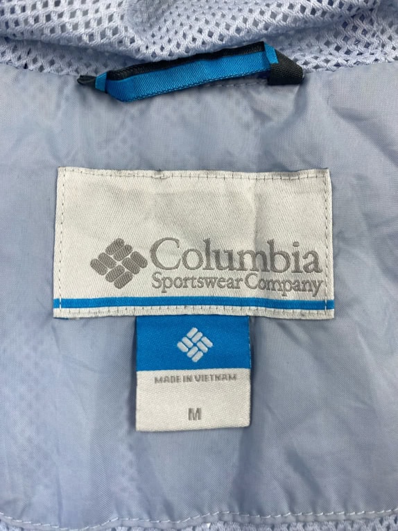 COLUMBIA Αντιανεμικό Μπουφάν Hooded Outdoor Μπλε Γυναικείο M