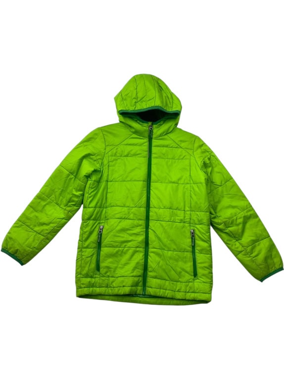 Columbia Omni-Heat Puffer Jacket Lime Green with Hood Unisex M