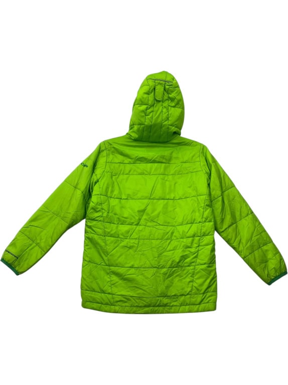 Columbia Omni-Heat Puffer Jacket Lime Green with Hood Unisex M