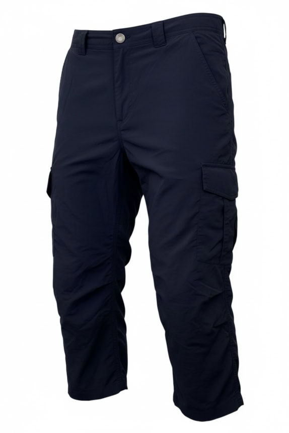 COLUMBIA PANTALONI CARGO OMNI-SHADE OUTDOOR LOGO BLU NAVY DA UOMO S (30W/21L)