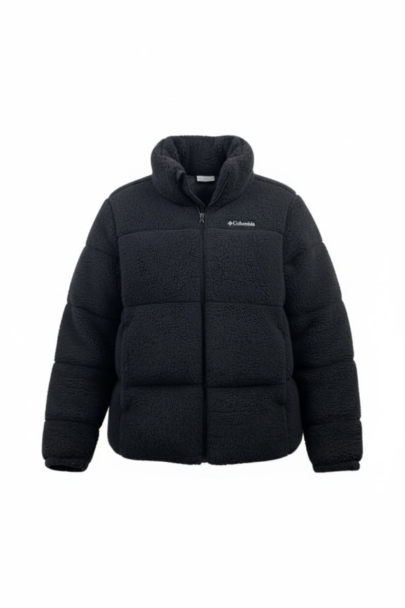 COLUMBIA SHERPA FLEECE JACKET LOGO ΜΑΥΡΟ ΑΝΔΡΙΚΟ XL
