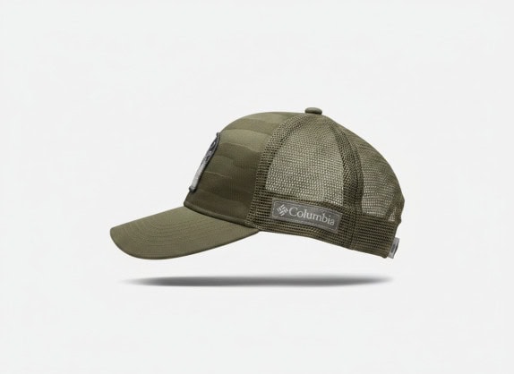 COLUMBIA TRUCKER CAP CAMO OLIVE UNISEX PRE OWNED