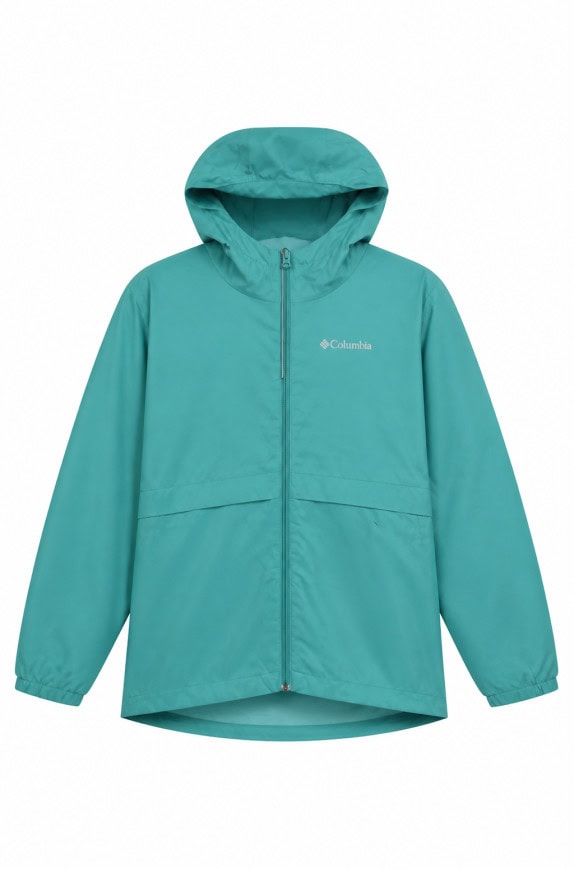 COLUMBIA WINDBREAKER MINIMAL TURQUOISE WOMAN PRE OWNED S
