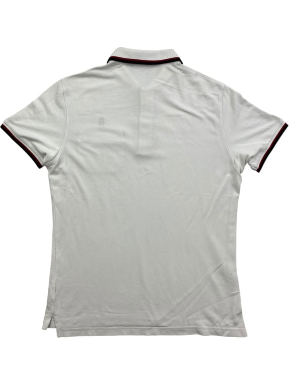 CONTE OF FLORENCE KNIT POLO SHIRT WITH POCKET WHITE MEN'S M