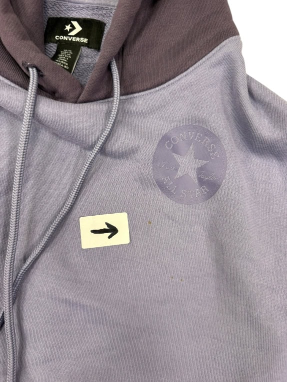 CONVERSE WOMEN'S HOODIE LILAC/PURPLE WITH ALL STAR LOGO - XS