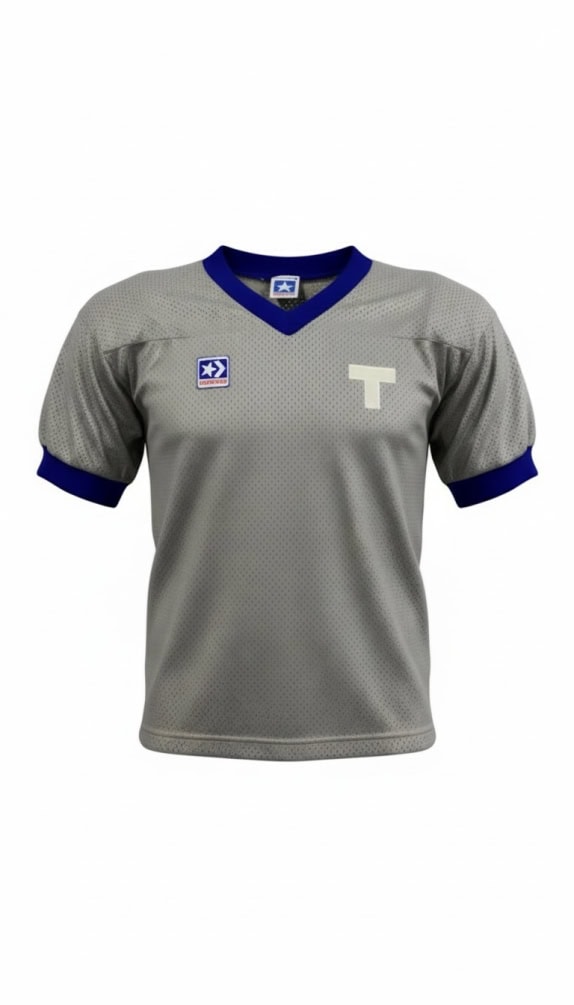 CONVERSE JERSEY VINTAGE ΜΕ ΛΟΓΟΤΥΠΟ ΓΚΡΙ/ΜΠΛΕ UNISEX MEDIUM