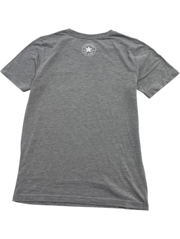 Converse T-Shirt Casual Logo Pocket Γκρι Γυναικείο M
