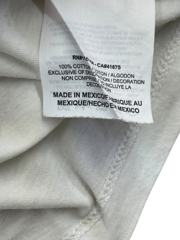 CONVERSE T SHIRT SPELL OUT WHITE WOMEN PRE OWNED M