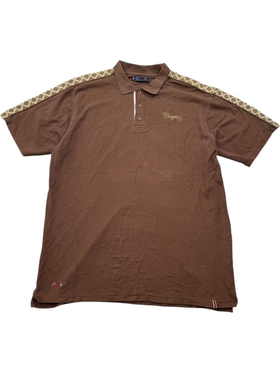 Coogi Polo Shirt Vintage Logo Brown Men’s XXL