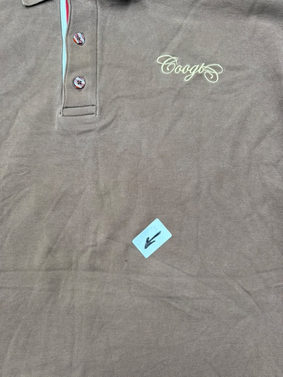 Coogi Polo Shirt Vintage Logo Brown Men’s XXL