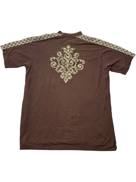 Coogi Polo Shirt Vintage Logo Brown Men’s XXL