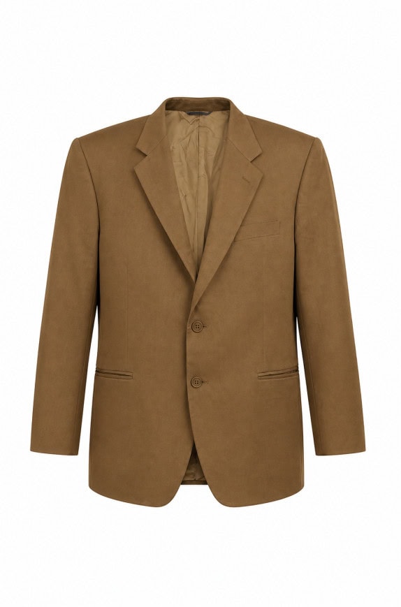 COSTATEX NATIONAL BLAZER MINIMAL BROWN MEN PRE OWNED L