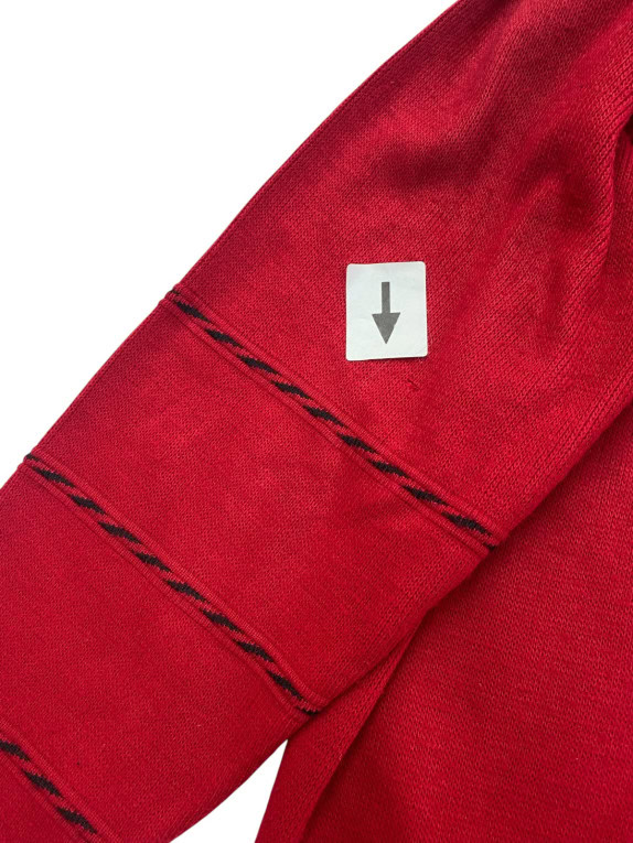 COTS CASUALS KNIT ZIP POLO RETRO RED MENS PRE OWNED M