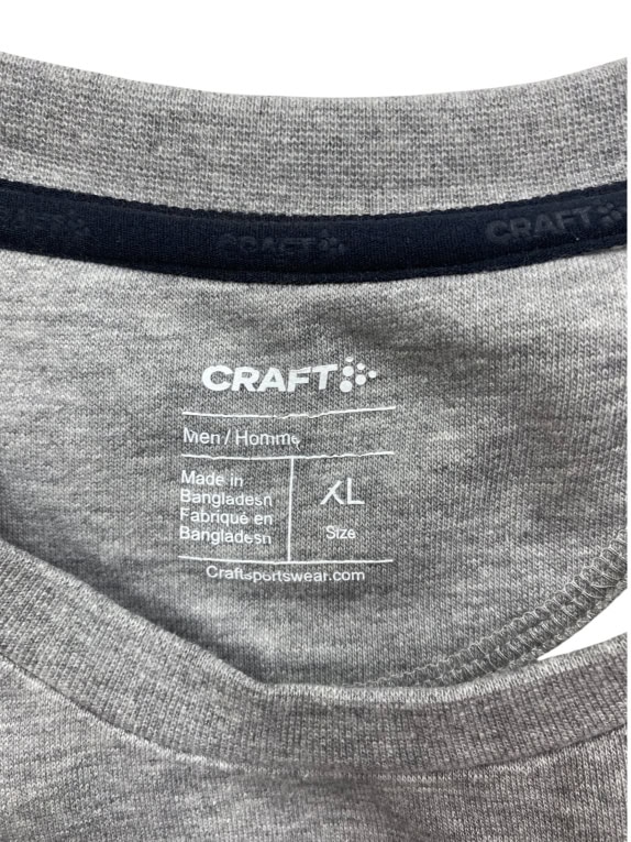 Craft Crewneck Sweatshirt Casual Logo Grey Men’s XL