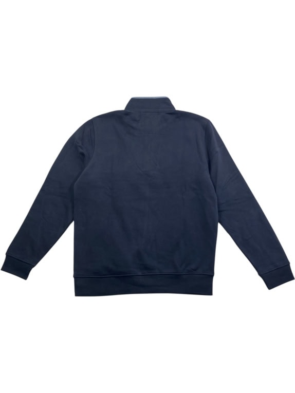 Crew Clothing Company Φούτερ 1/4 Zip Μπλε Σκούρο Ανδρικό L