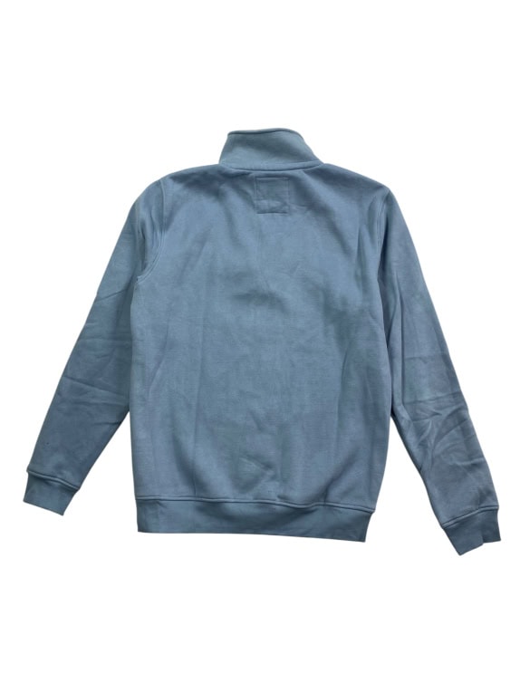 CREW CLOTHING COMPANY Φούτερ Half-Zip Casual Logo Γαλάζιο Ανδρικό M