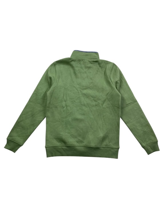 CREW CLOTHING COMPANY Φούτερ Half-Zip Casual Logo Πράσινο Ανδρικό M