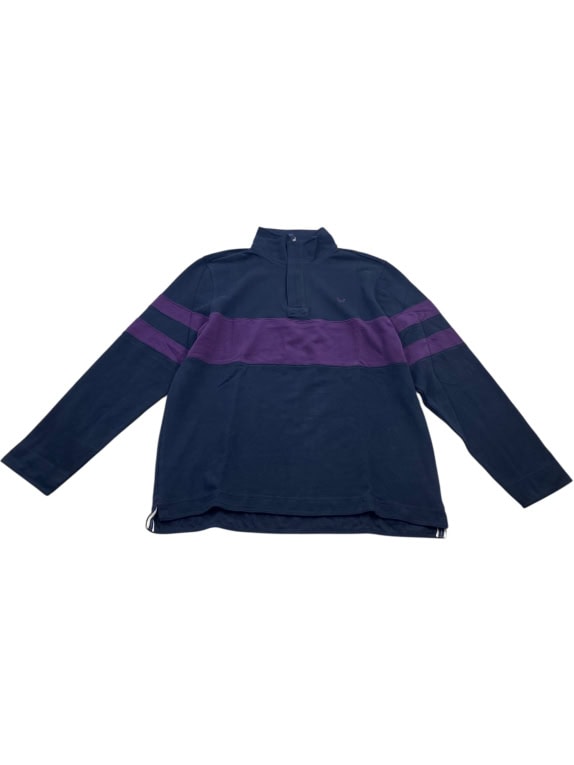 Crew Clothing Company Maglia Rugby Casual con Logo Blu Viola da Uomo XXL