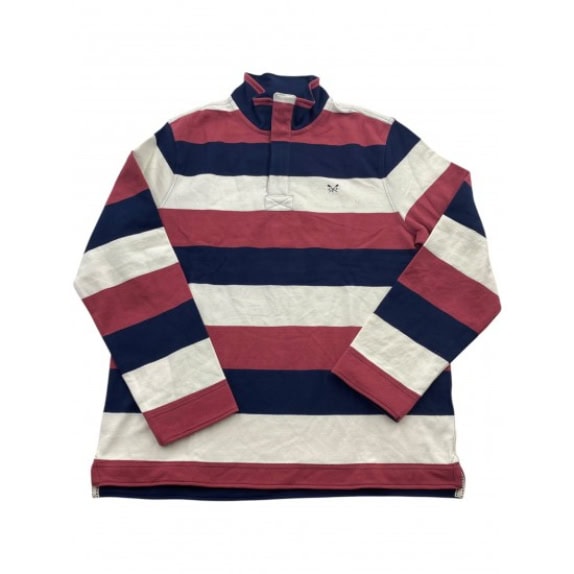 Crew Clothing Company Μπλούζα Rugby Ριγέ Classic Logo Πολύχρωμη Ανδρική XXL