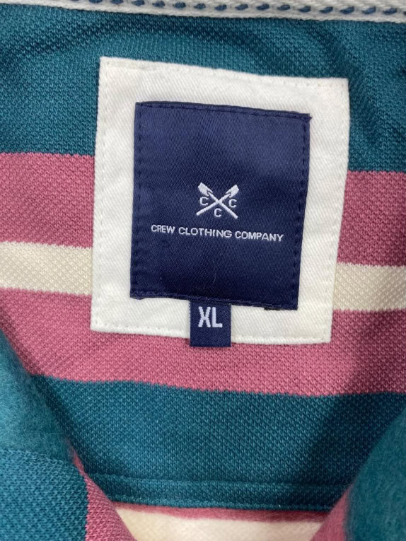 CREW CLOTHING COMPANY Μπλούζα Rugby Ριγέ Λογότυπο Πολύχρωμο Ανδρικό XL