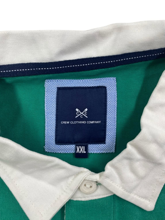 Crew Clothing Company Polo Μπλούζα Casual Logo Πράσινο Ανδρικό XXL