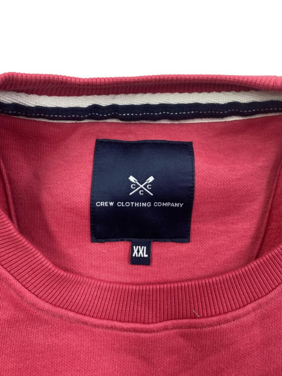 CREW CLOTHING ΦΟΥΤΕΡ EMBROIDERED LOGO ΦΟΥΞΙΑ ΑΝΔΡΙΚΟ XXL