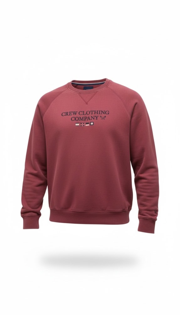CREW CLOTHING ΦΟΥΤΕΡ EMBROIDERED LOGO ΦΟΥΞΙΑ ΑΝΔΡΙΚΟ XXL