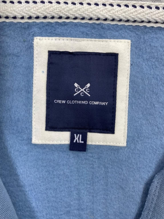 CREW CLOTHING ΦΟΥΤΕΡ ΜΕ ΦΕΡΜΟΥΑΡ CASUAL ΛΟΓΟΤΥΠΟ ΠΡΑΣΙΝΟ-ΠΕΤΡΟΛ ΑΝΔΡΙΚΟ XL