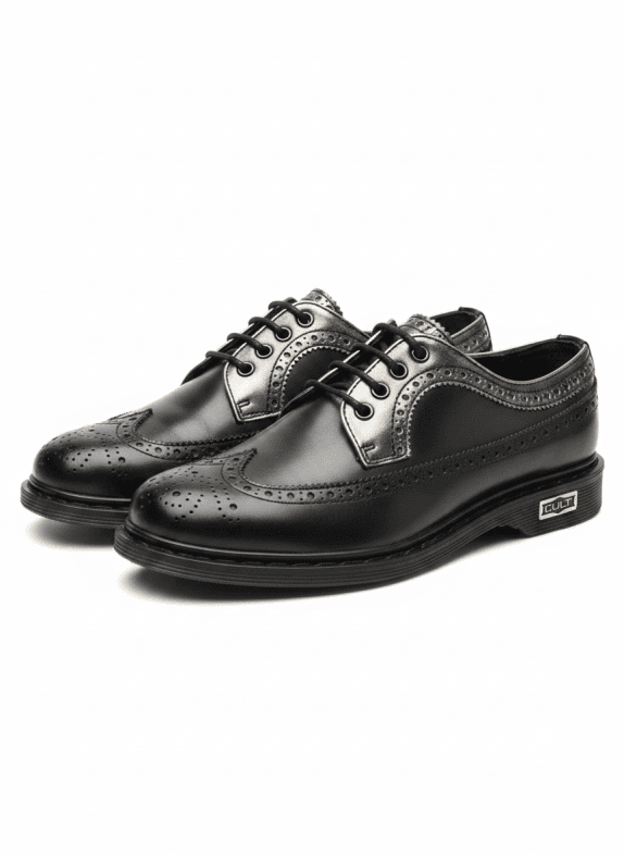 CULT BROGUE SHOES BLACK MEN PRE OWNED