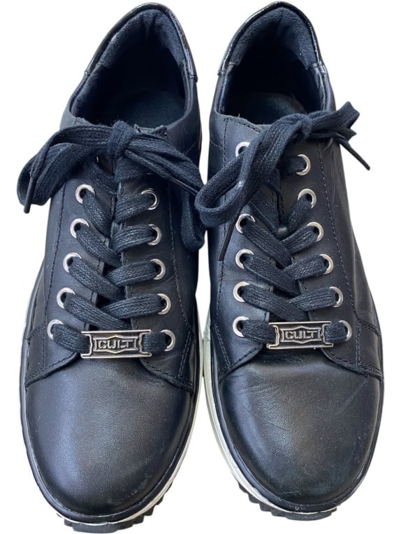 CULT SNEAKERS PLATFORM ΜΑΥΡΑ ΓΥΝΑΙΚΕΙΑ PRE OWNED EU 39