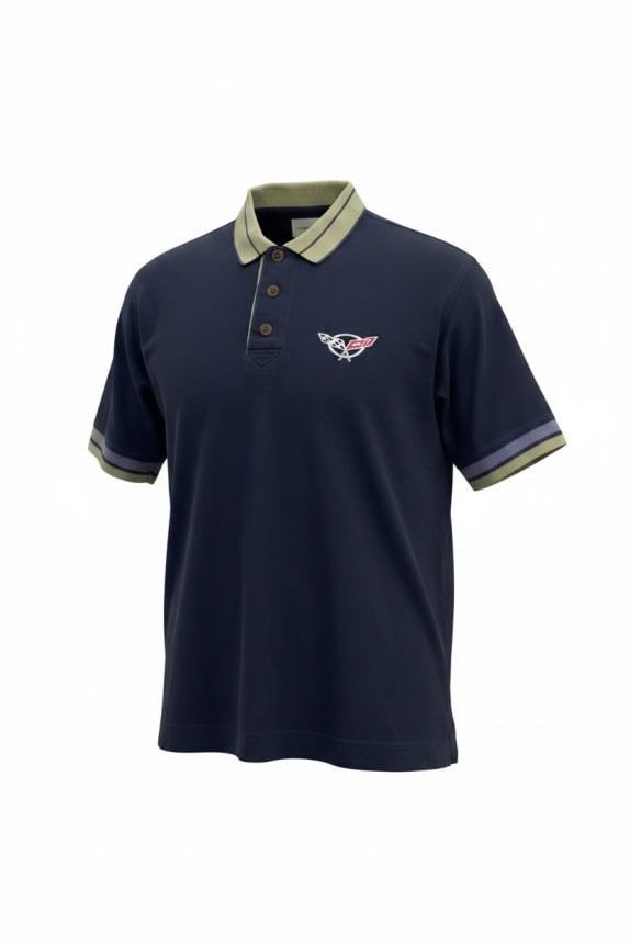 Cutter & Buck Polo Shirt con logo blu navy unisex L