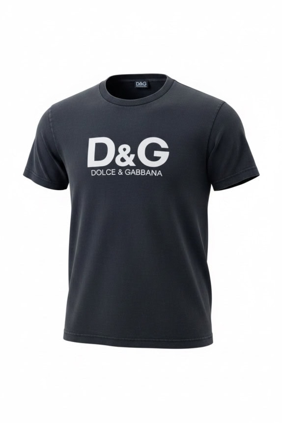 D G DOLCE GABBANA T SHIRT GRAPHIC FADED BLACK ΑΝΤΡΙΚΟ PRE OWNED L
