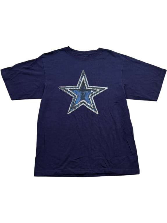 DALLAS COWBOYS AUTHENTIC T SHIRT GRAPHIC NAVY ΑΝΤΡΙΚΟ PRE OWNED M