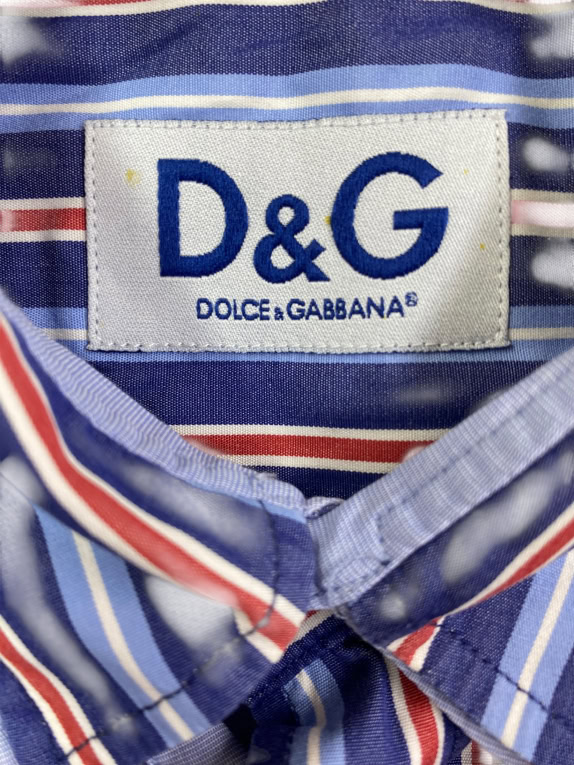 D&G DOLCE & GABBANA Πουκάμισο Ριγέ Slim Fit Πολύχρωμο Ανδρικό S