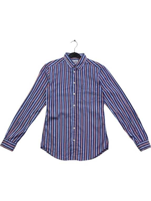 D&G DOLCE & GABBANA Πουκάμισο Ριγέ Slim Fit Πολύχρωμο Ανδρικό S