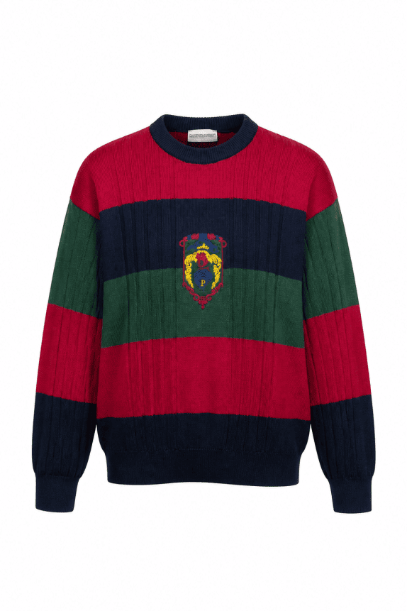 1985 PANGALDI MAGLIA RIGATA MULTICOLORE UOMO PRE OWNED L