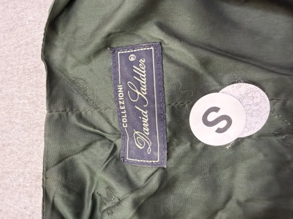 DAVID SADDLER GILET CHECK VERDE UOMO PRE OWNED S