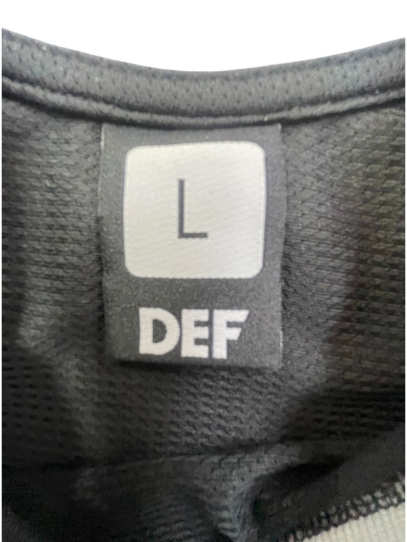 DEF Canotta sportiva basic jersey nera da uomo L
