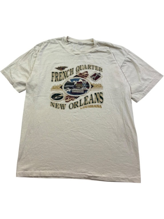 DELTA T SHIRT GRAFICA VINTAGE CREAM UNISEX PRE OWNED XL