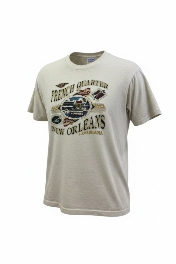 DELTA T SHIRT GRAFICA VINTAGE CREAM UNISEX PRE OWNED XL