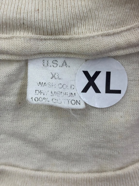 DELTA T SHIRT GRAFICA VINTAGE CREAM UNISEX PRE OWNED XL