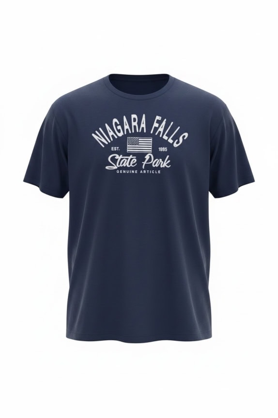 Delta Niagara Falls State Park Logo Μπλε Unisex XL