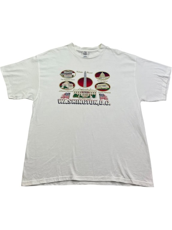 DELTA PRO WEIGHT GRAPHIC TEE OFF WHITE UNISEX PRE OWNED XL