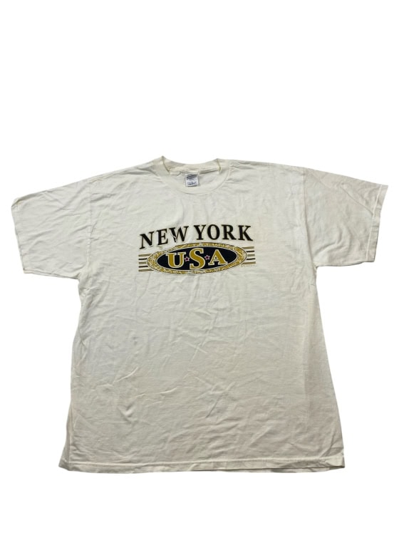 Delta Pro Weight New York USA T-shirt grafica bianca unisex