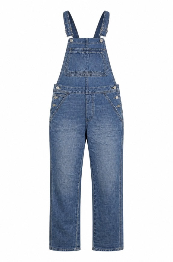 DEMI M SALOPETTE DENIM VINTAGE WASHED ΜΠΛΕ ΓΥΝΑΙΚΕΙΟ PRE OWNED XS