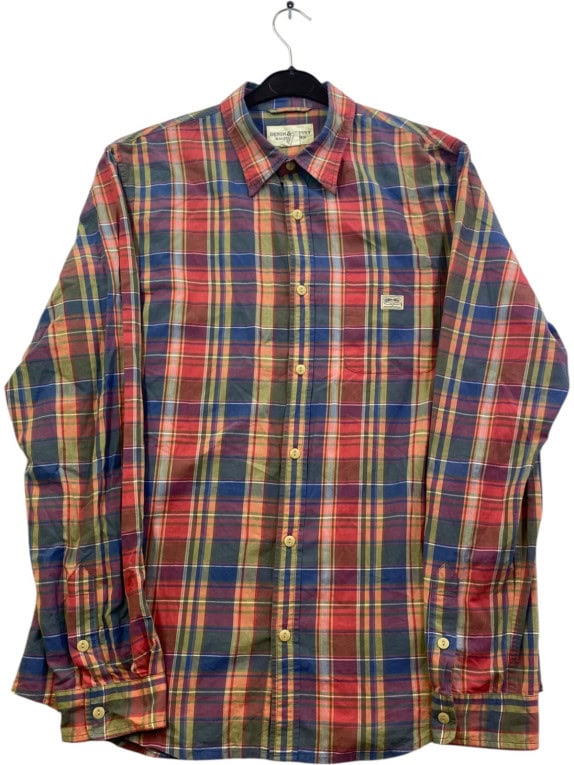 DENIM AND SUPPLY RALPH LAUREN ΠΟΥΚΑΜΙΣΟ ΚΑΡΟ ΠΟΛΥΧΡΩΜΟ ΑΝΤΡΙΚΟ PRE OWNED L