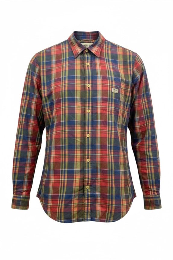 DENIM AND SUPPLY RALPH LAUREN ΠΟΥΚΑΜΙΣΟ ΚΑΡΟ ΠΟΛΥΧΡΩΜΟ ΑΝΤΡΙΚΟ PRE OWNED L