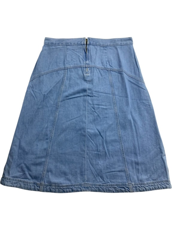 Gonna in denim a trapezio azzurra da donna 36 (XL)